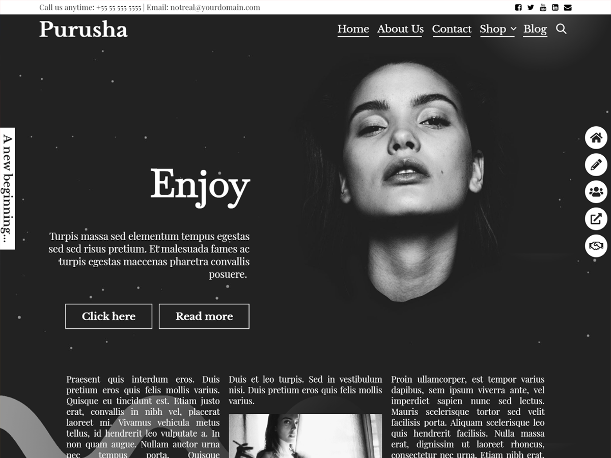 Purusha theme screenshot