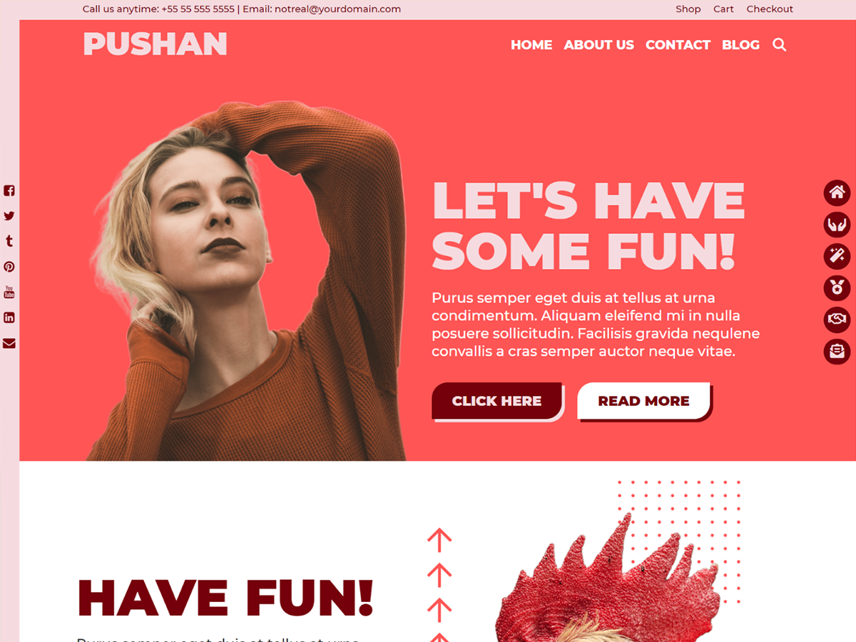 Pushan theme screenshot
