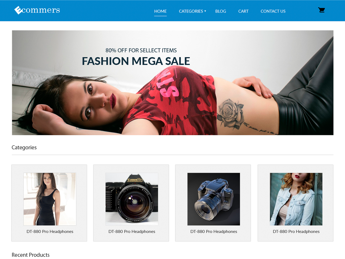 Pxt Ecommerce theme screenshot
