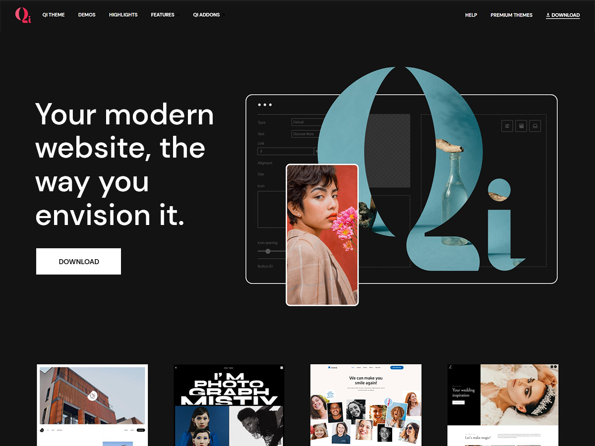 Qi theme screenshot