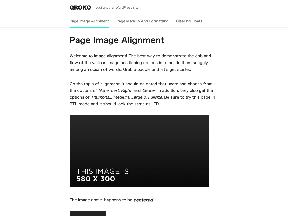 Qroko theme screenshot