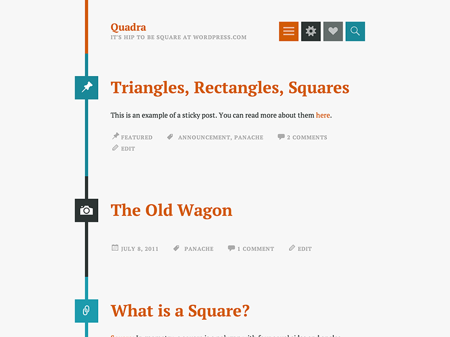 Quadra theme screenshot