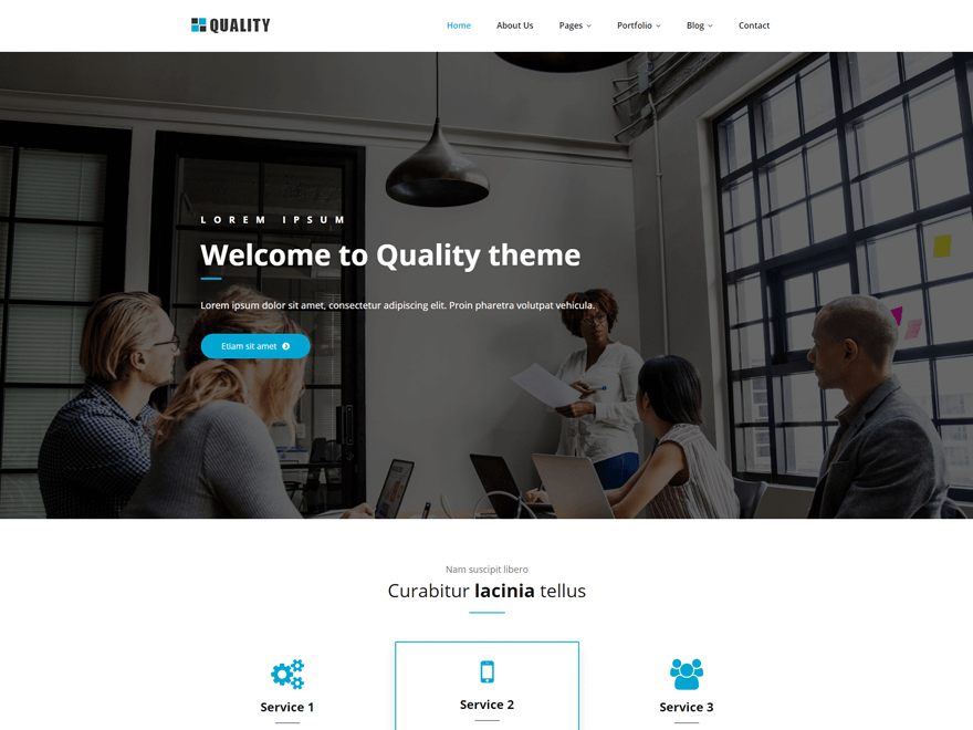 Quality theme screenshot