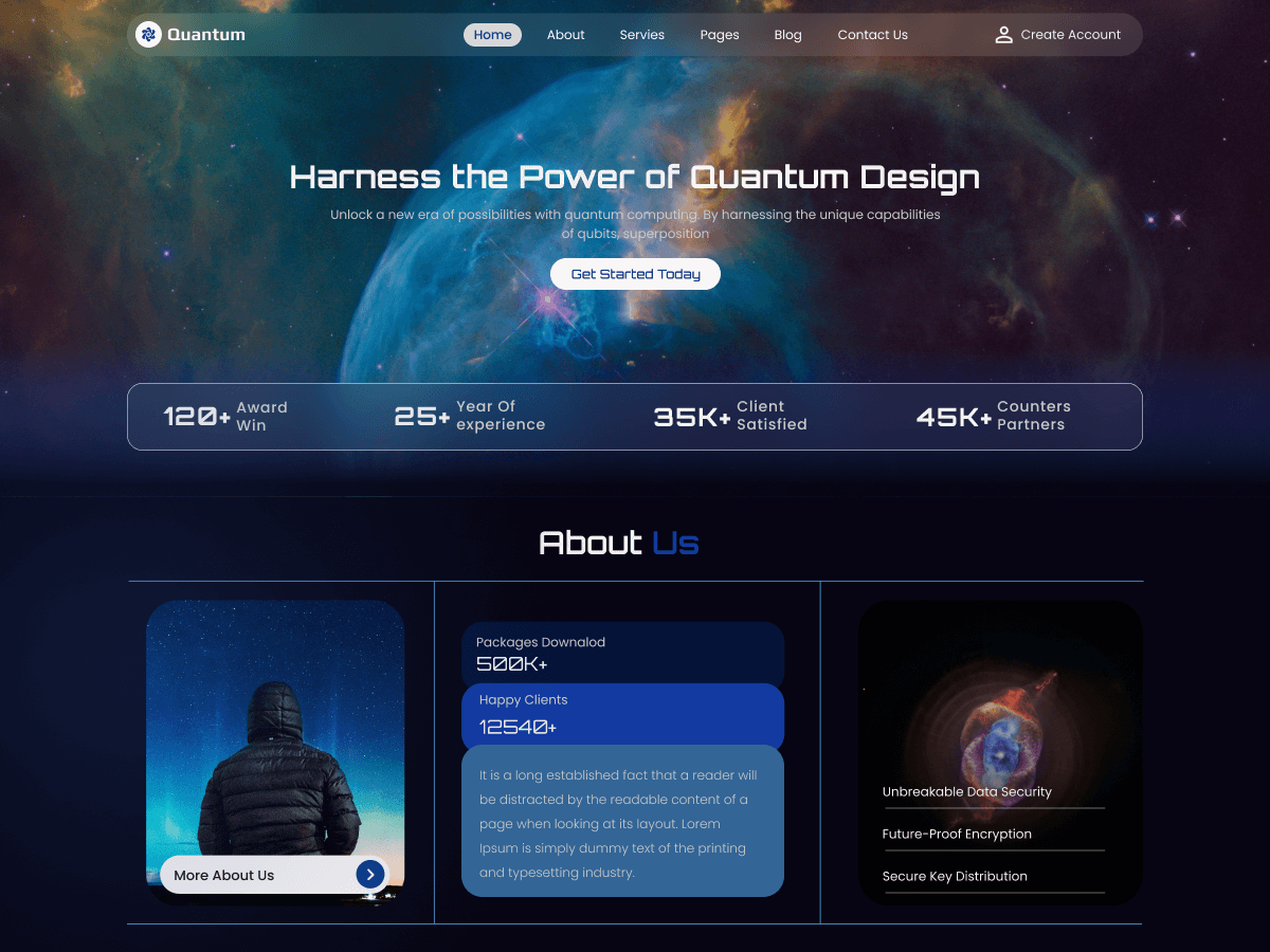 Quantum Computing theme screenshot