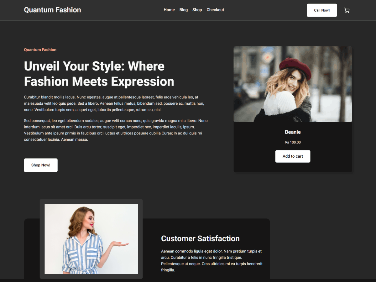 QuantumFashion theme screenshot