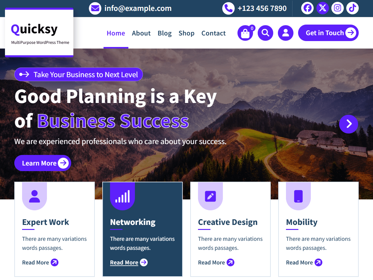 Quicksy theme screenshot