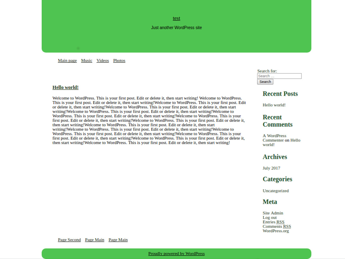 RabbitYel theme screenshot