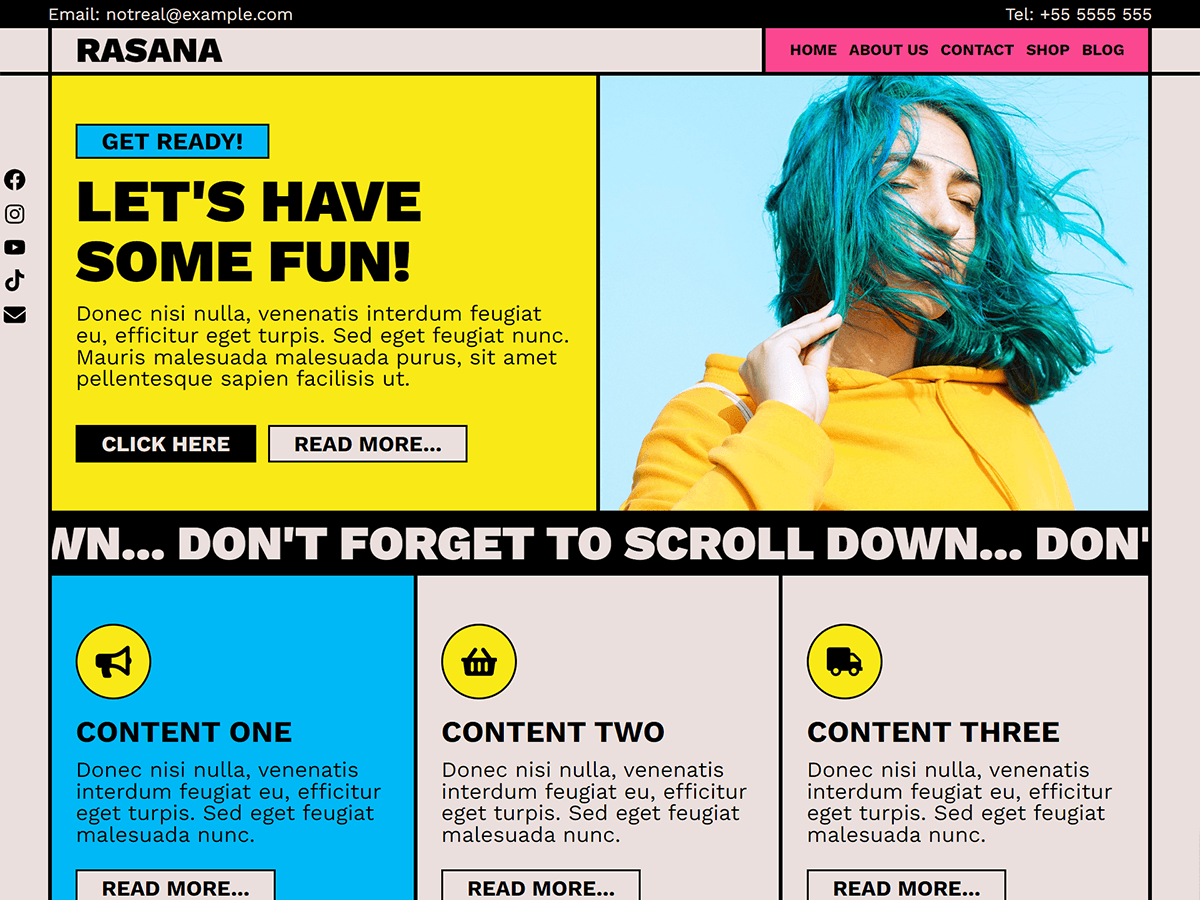 Rasana theme screenshot