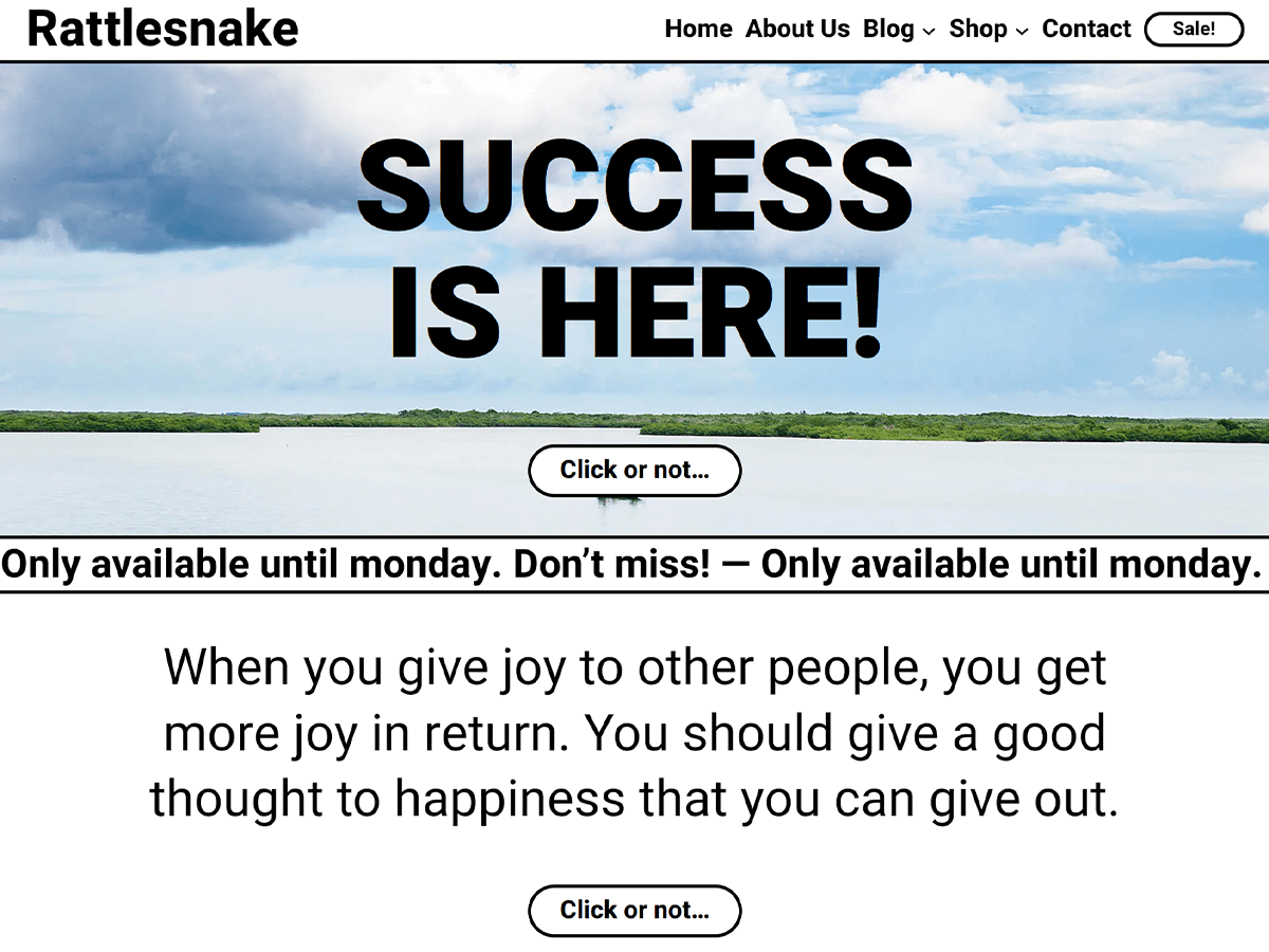 Rattlesnake theme screenshot