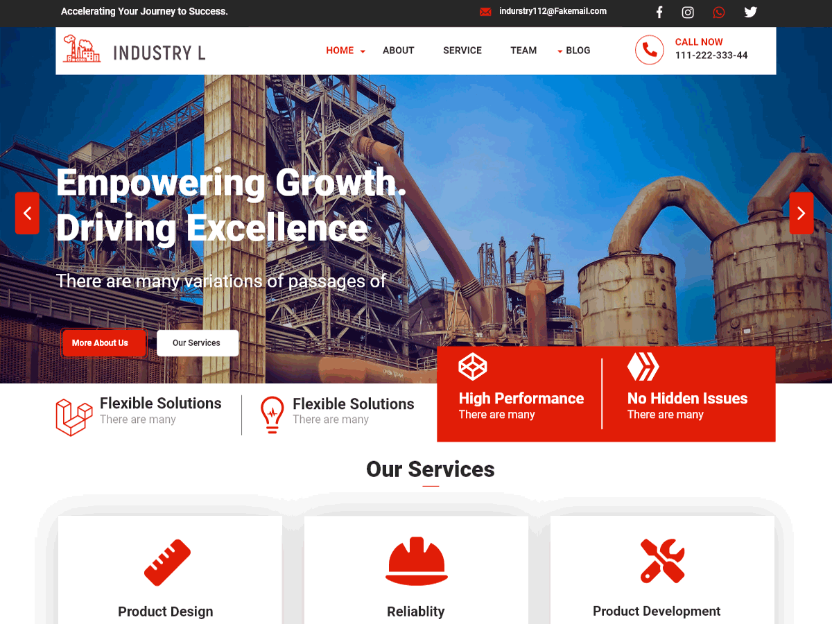 Raw Industry theme screenshot