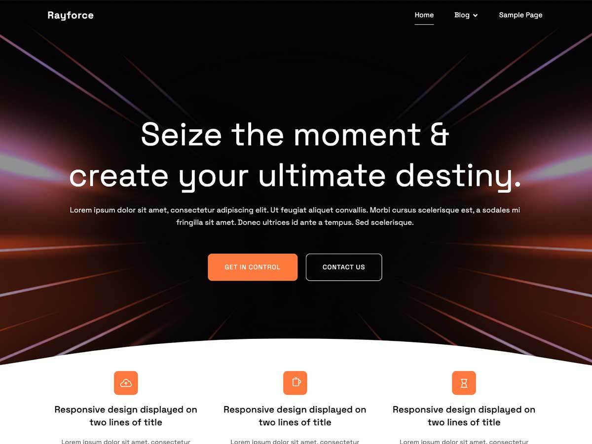 Rayforce theme screenshot