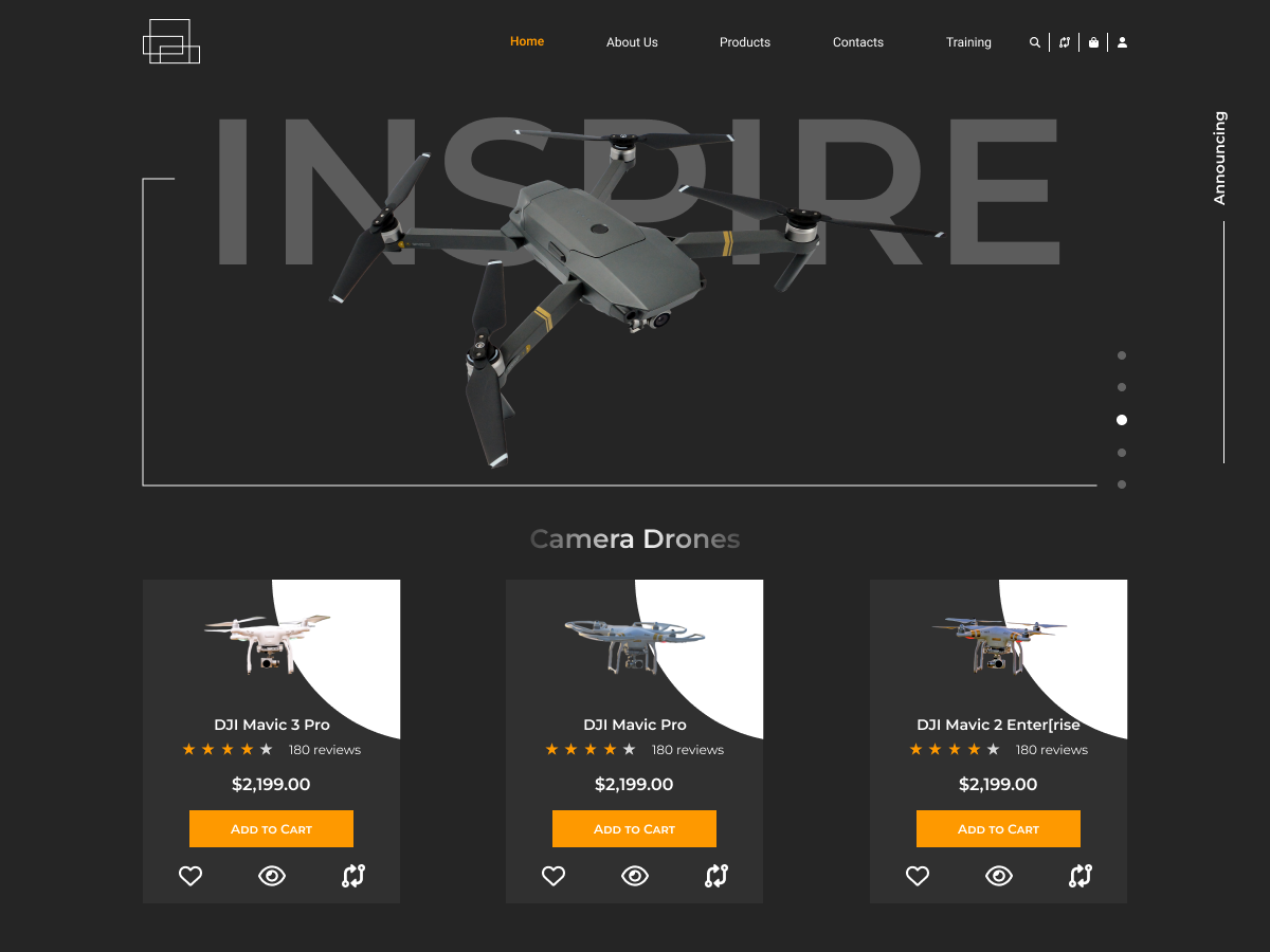 RC Drone theme screenshot