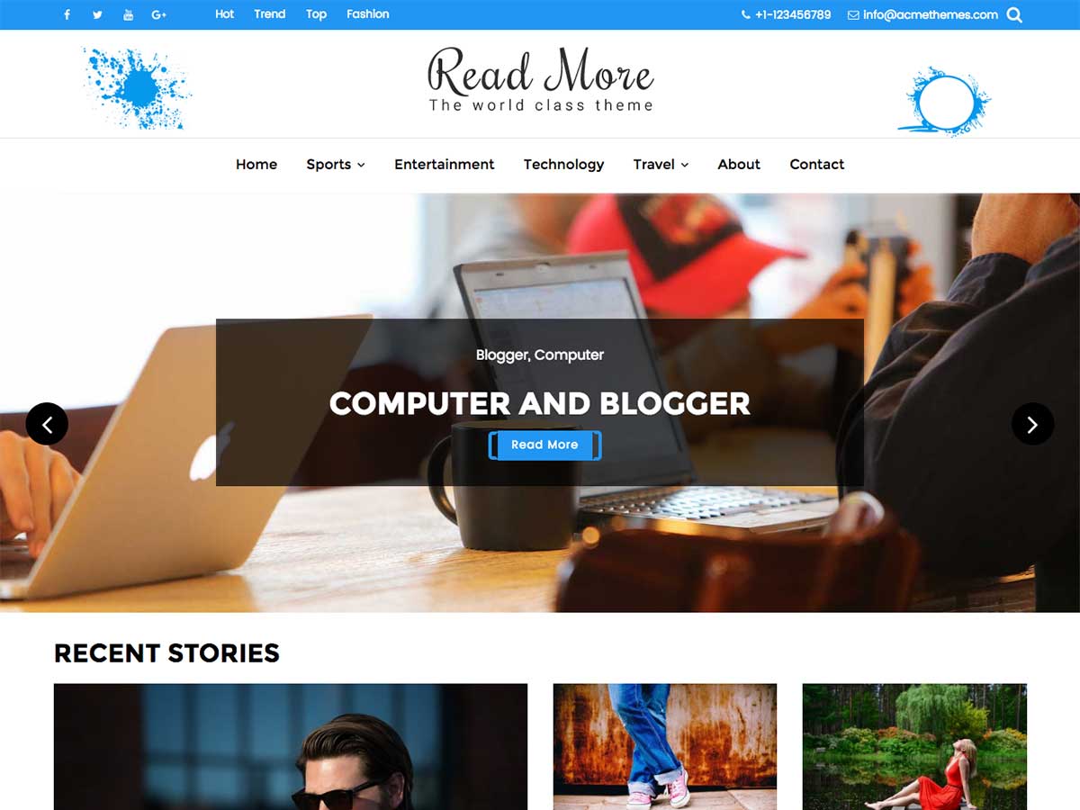 Read More theme screenshot