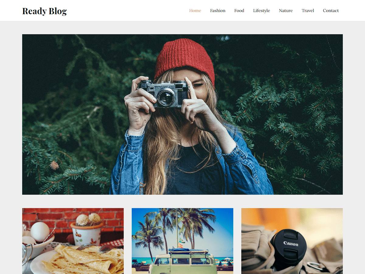 Ready Blog theme screenshot