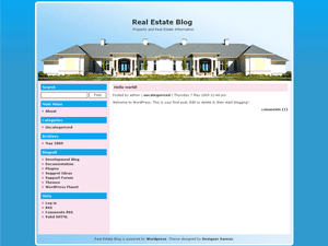 Real Estate Blog theme screenshot