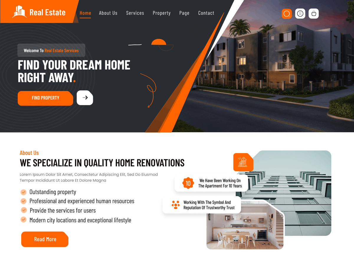 Real Estate Deals theme screenshot