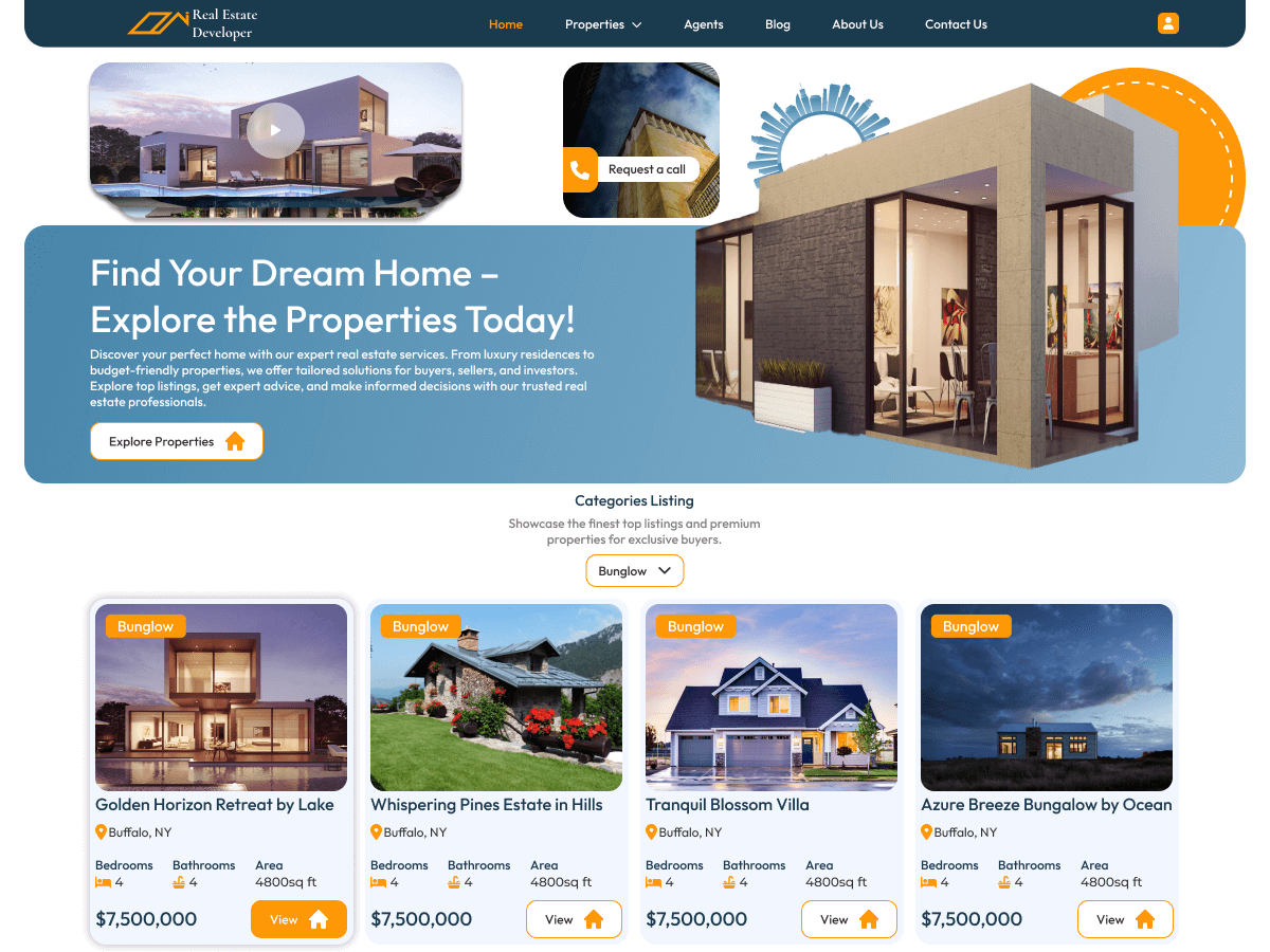 Real Estate Developer theme screenshot