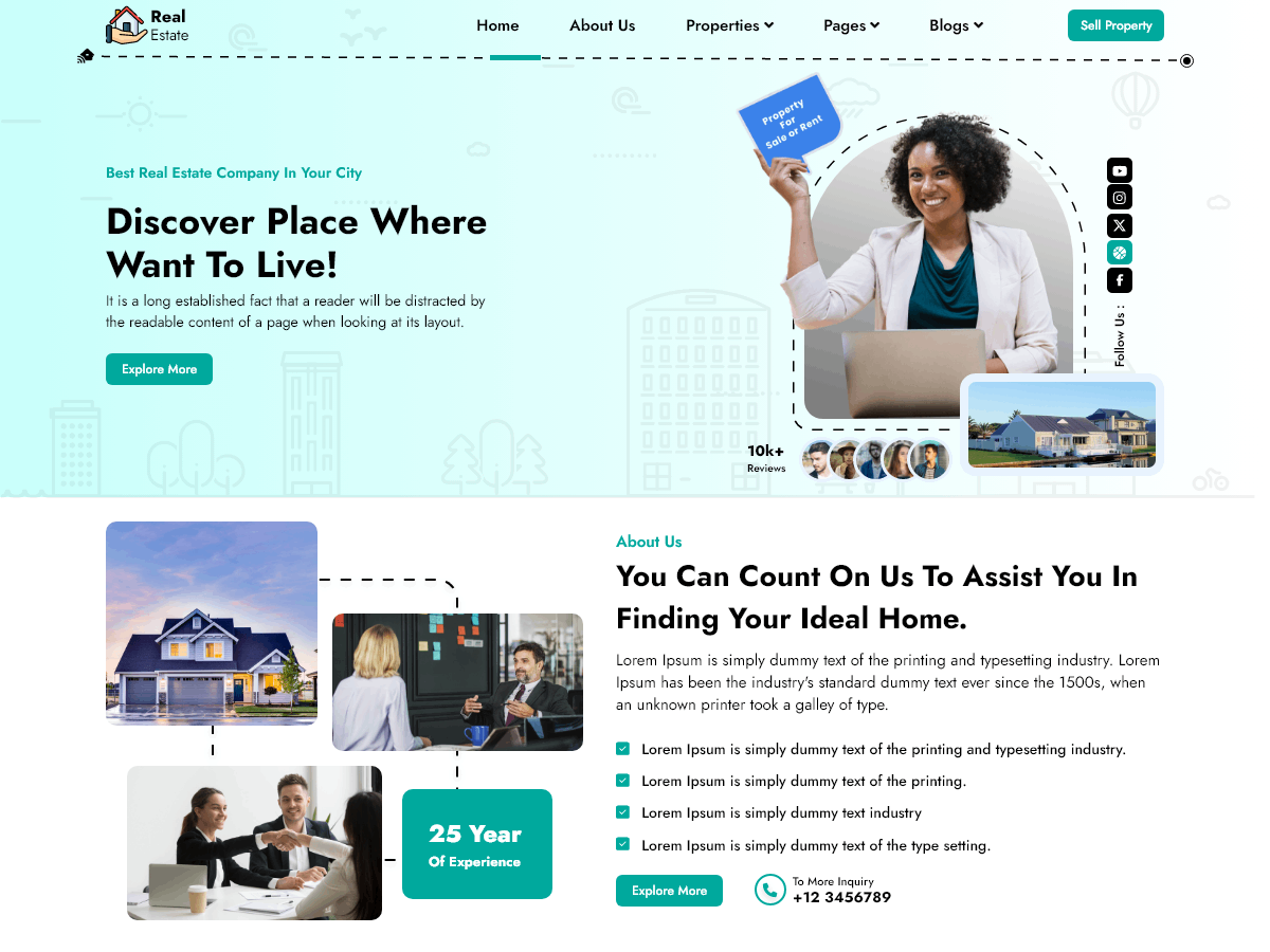 Real Estate Development theme screenshot