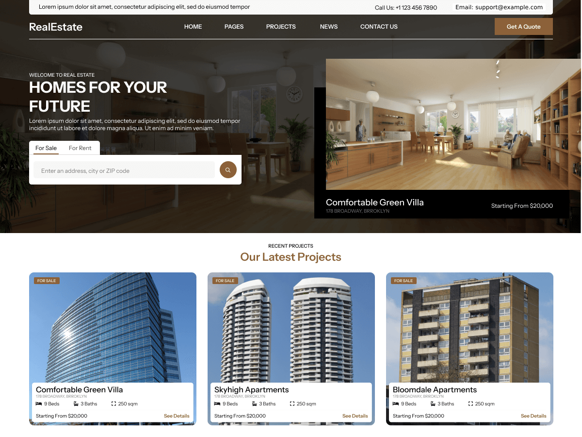 Real Estate Hub theme screenshot