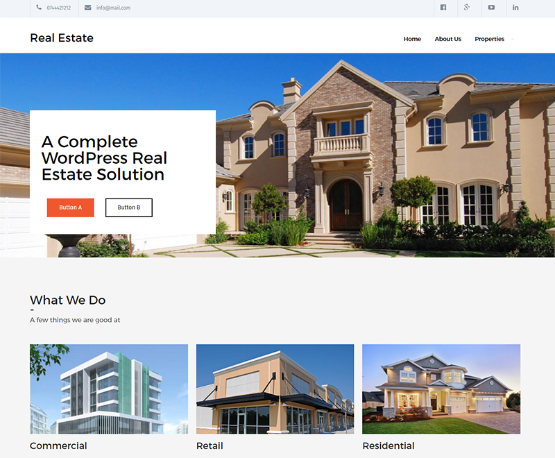 Real Estate Lite theme screenshot