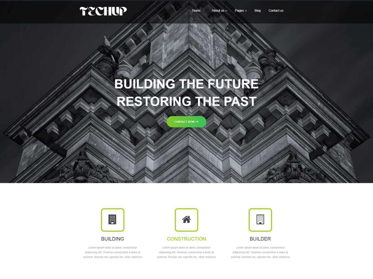 Real Estate Techup theme screenshot
