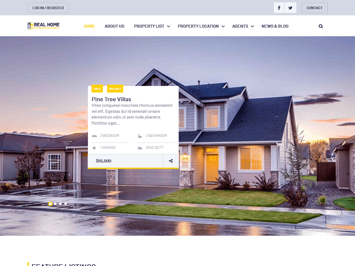 Real Home theme screenshot