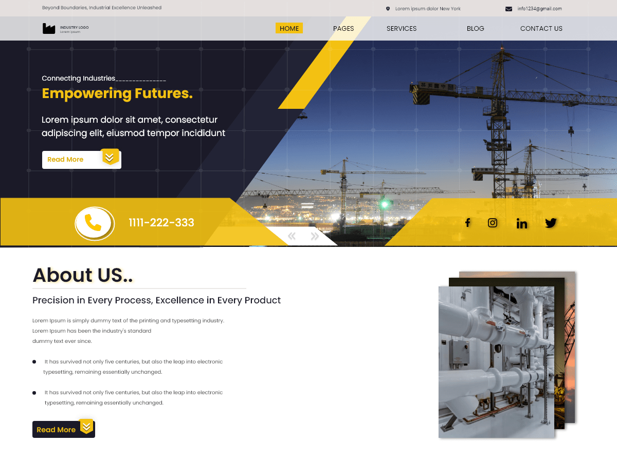 Real Industry theme screenshot