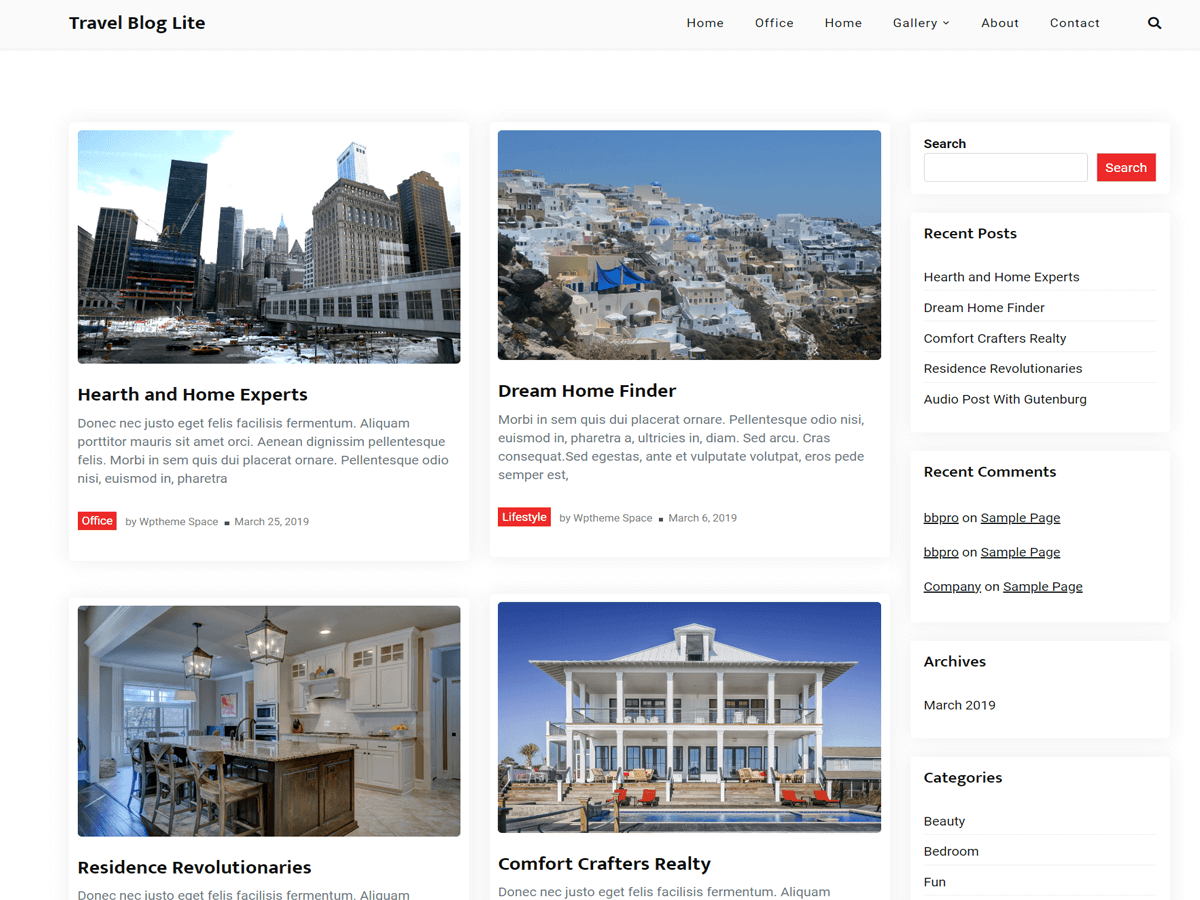 Realestate Pack Lite theme screenshot