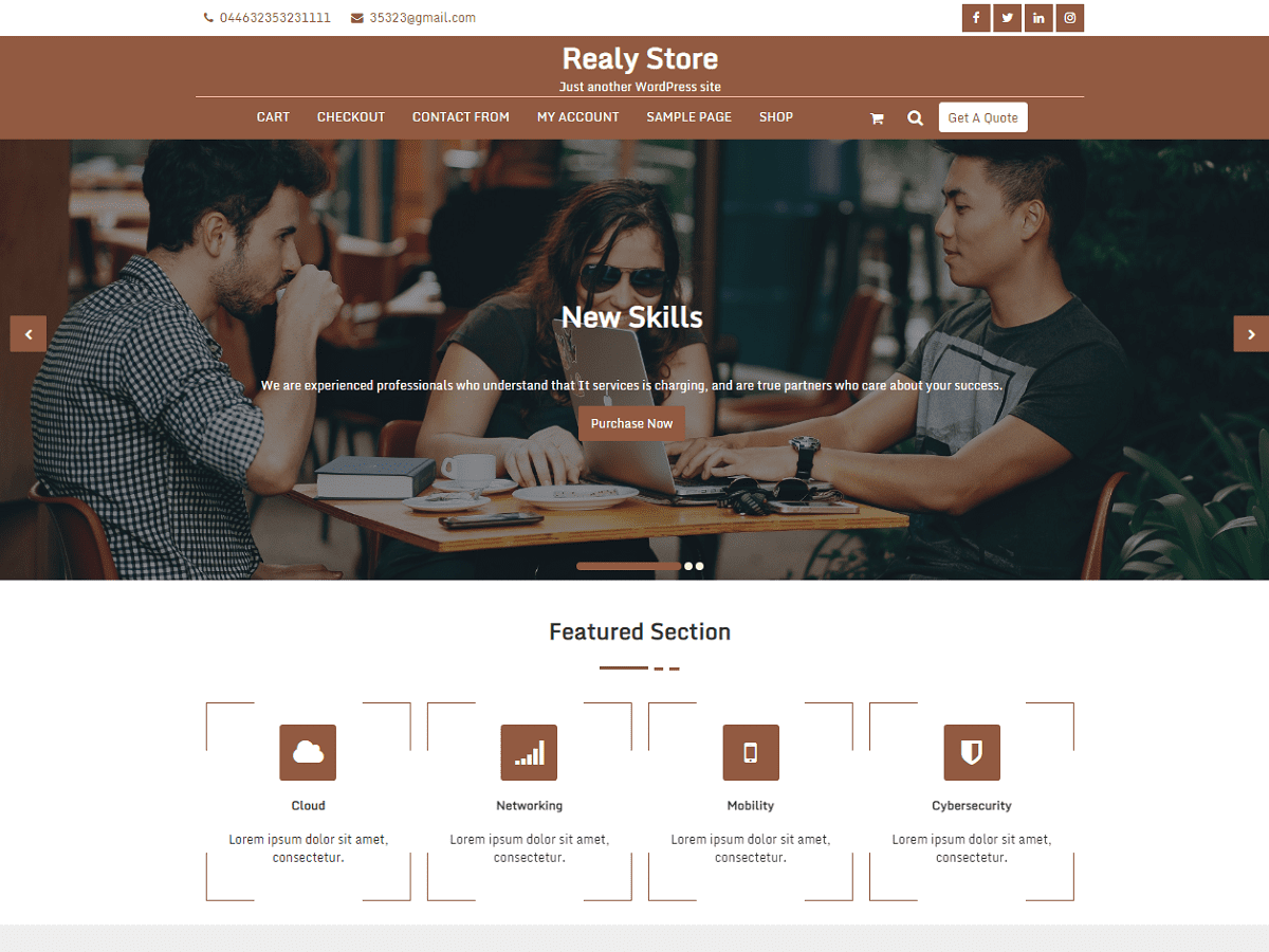 Realy Store theme screenshot