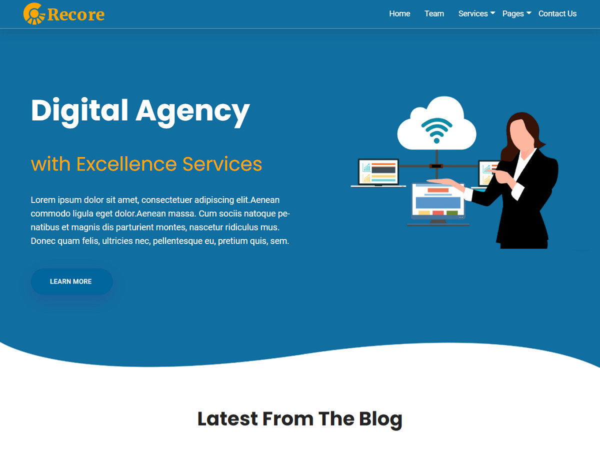 Recore theme screenshot