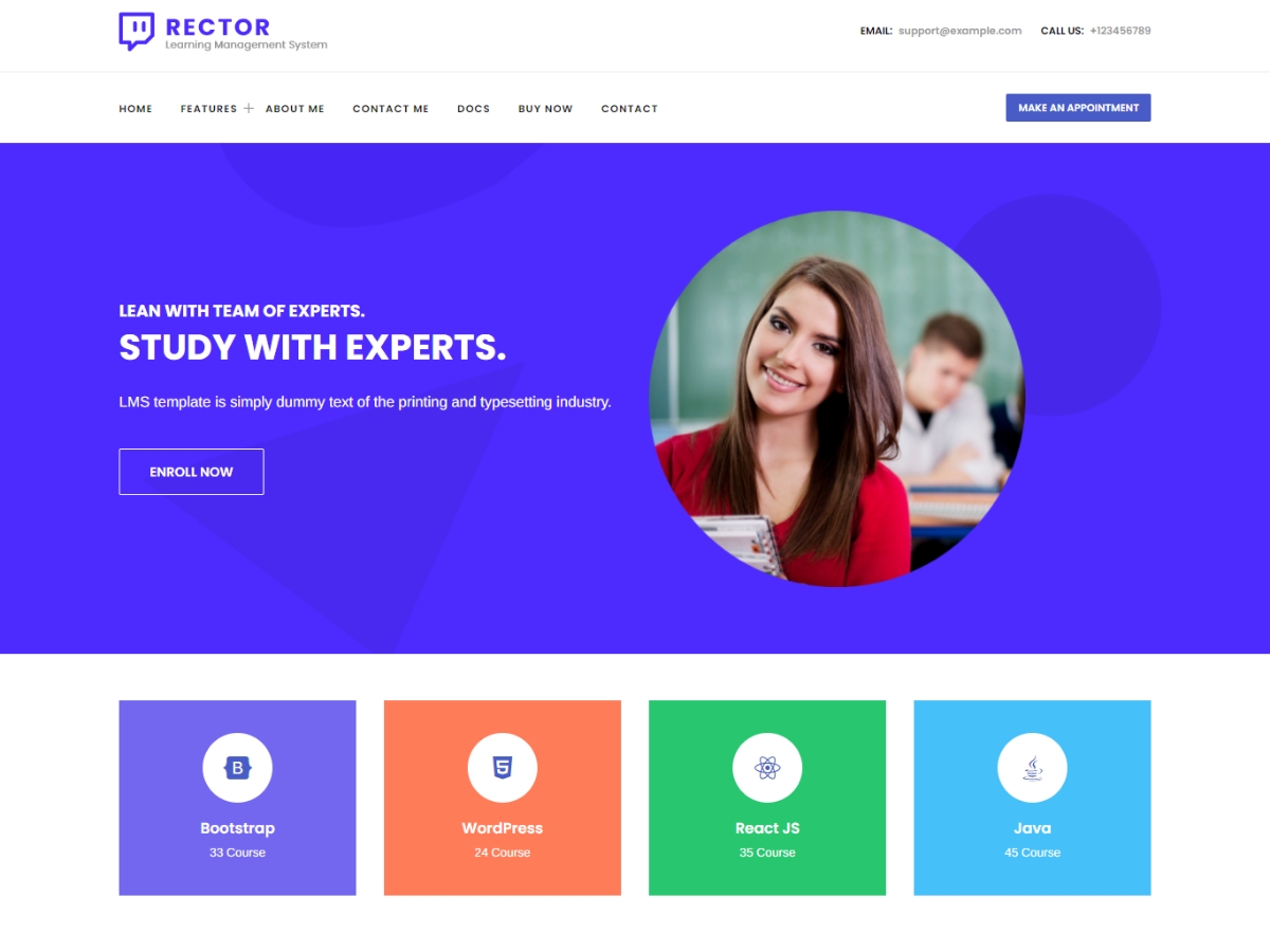 Rector theme screenshot