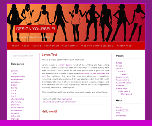 Red Light theme screenshot