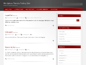 Red Modern theme screenshot