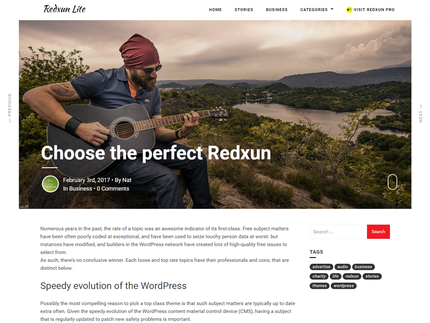 RedxunLite theme screenshot