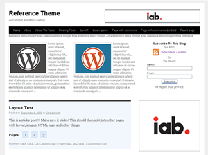 Reference theme screenshot