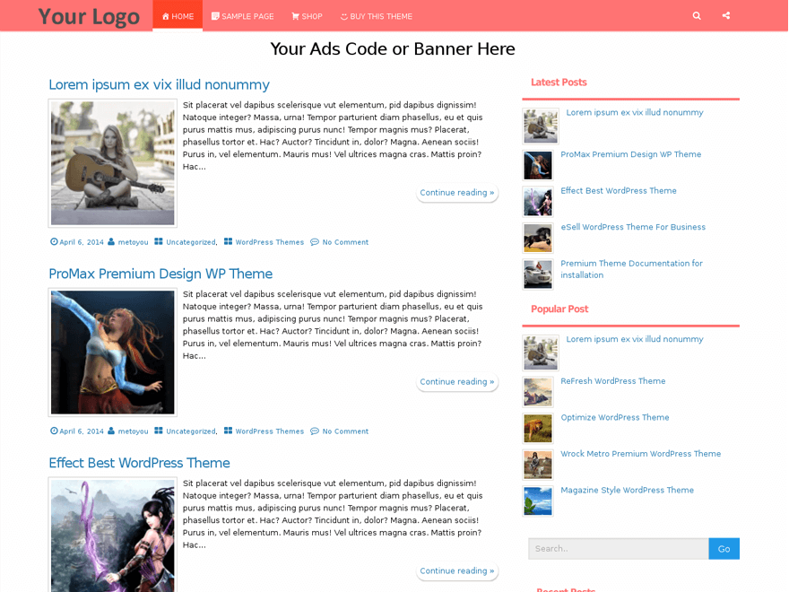 ReFresh theme screenshot