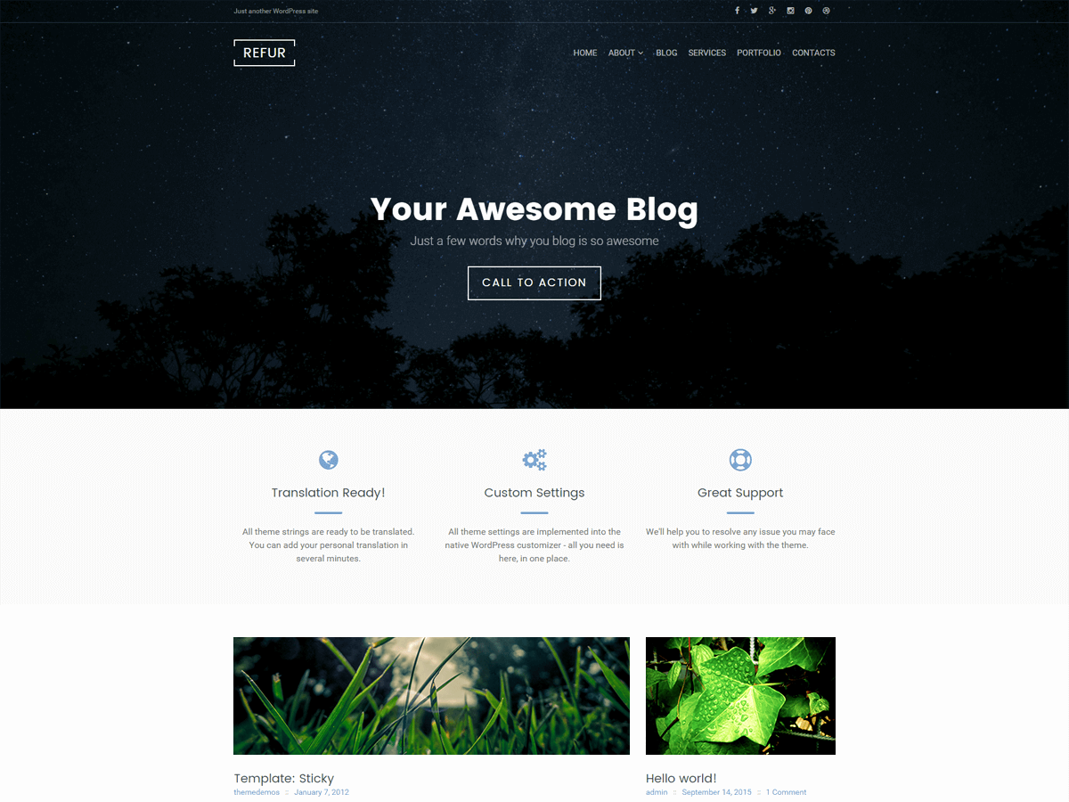 Refur theme screenshot