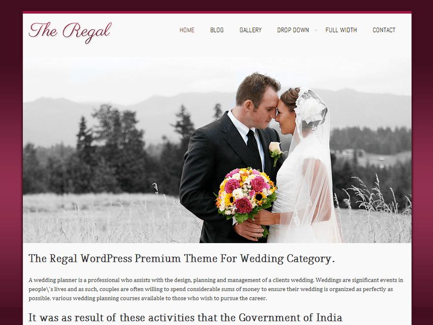 Regalway theme screenshot