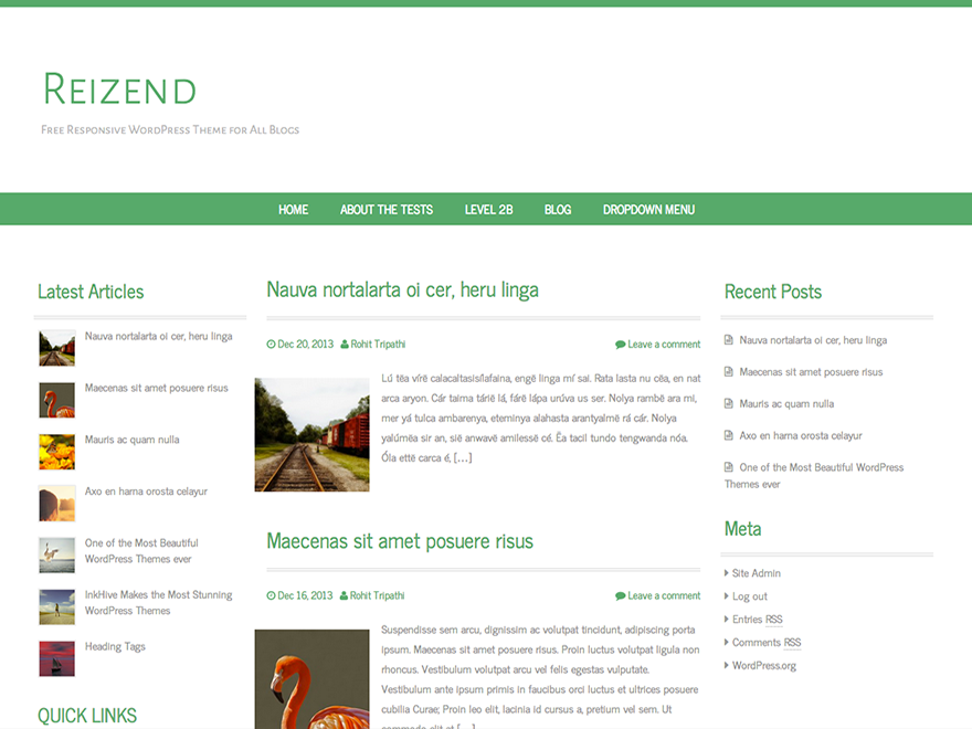 Reizend theme screenshot