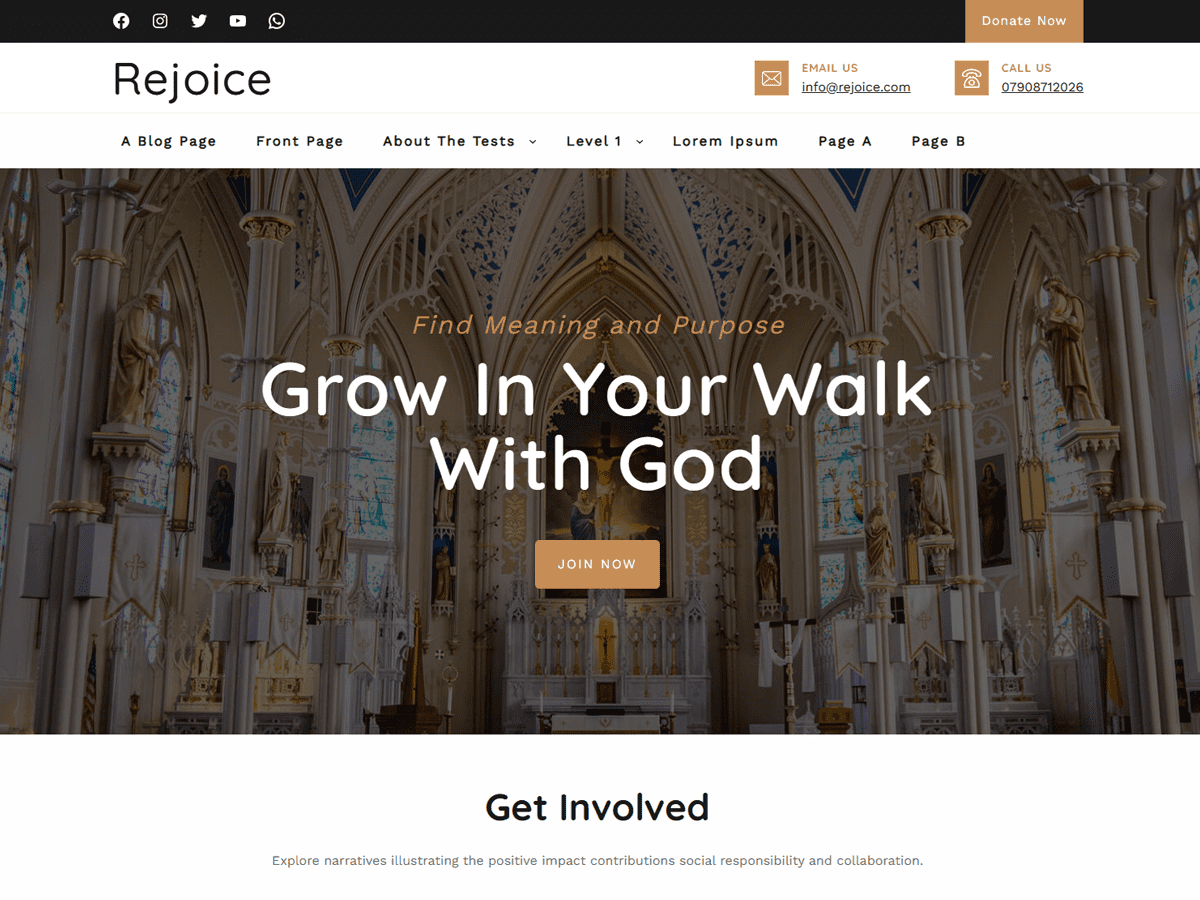 Rejoice theme screenshot