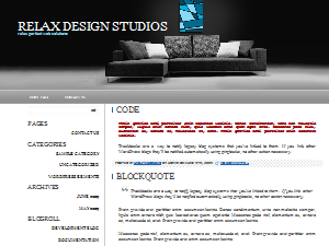 Relax theme screenshot