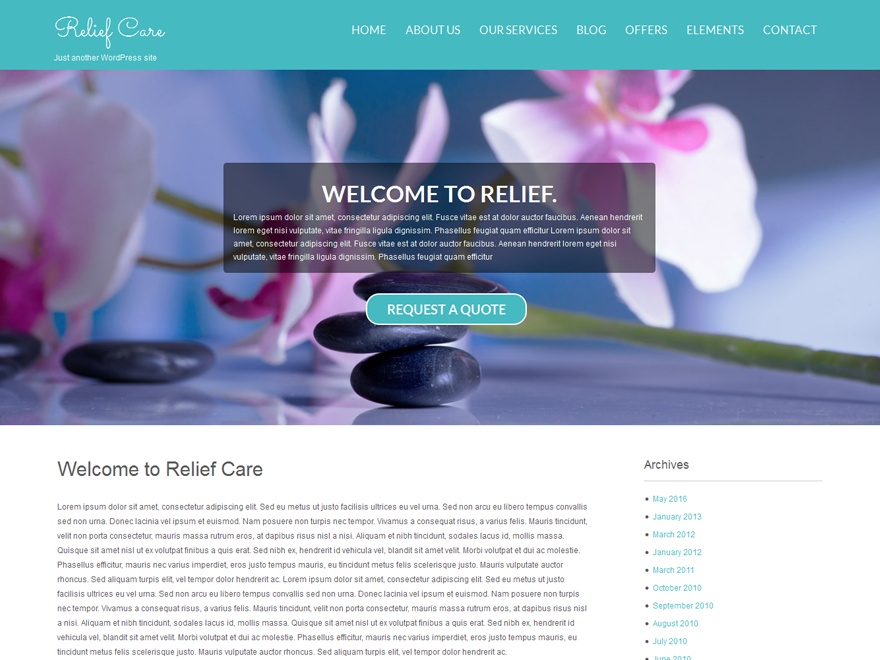 Relief theme screenshot