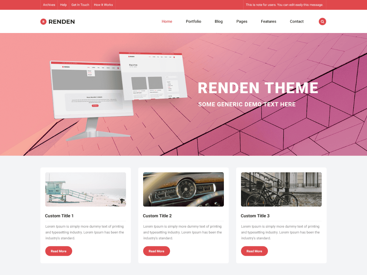 Renden iBlog theme screenshot