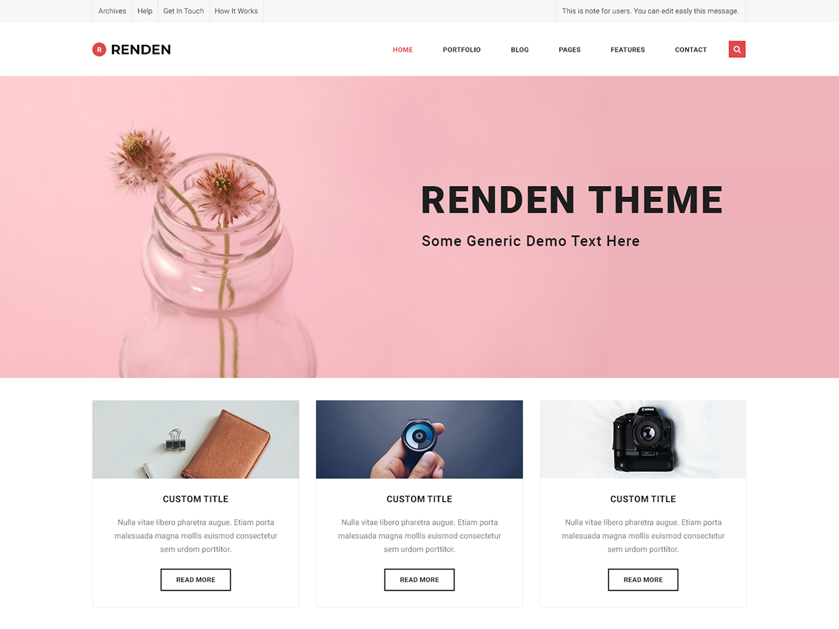 Renden Shop theme screenshot