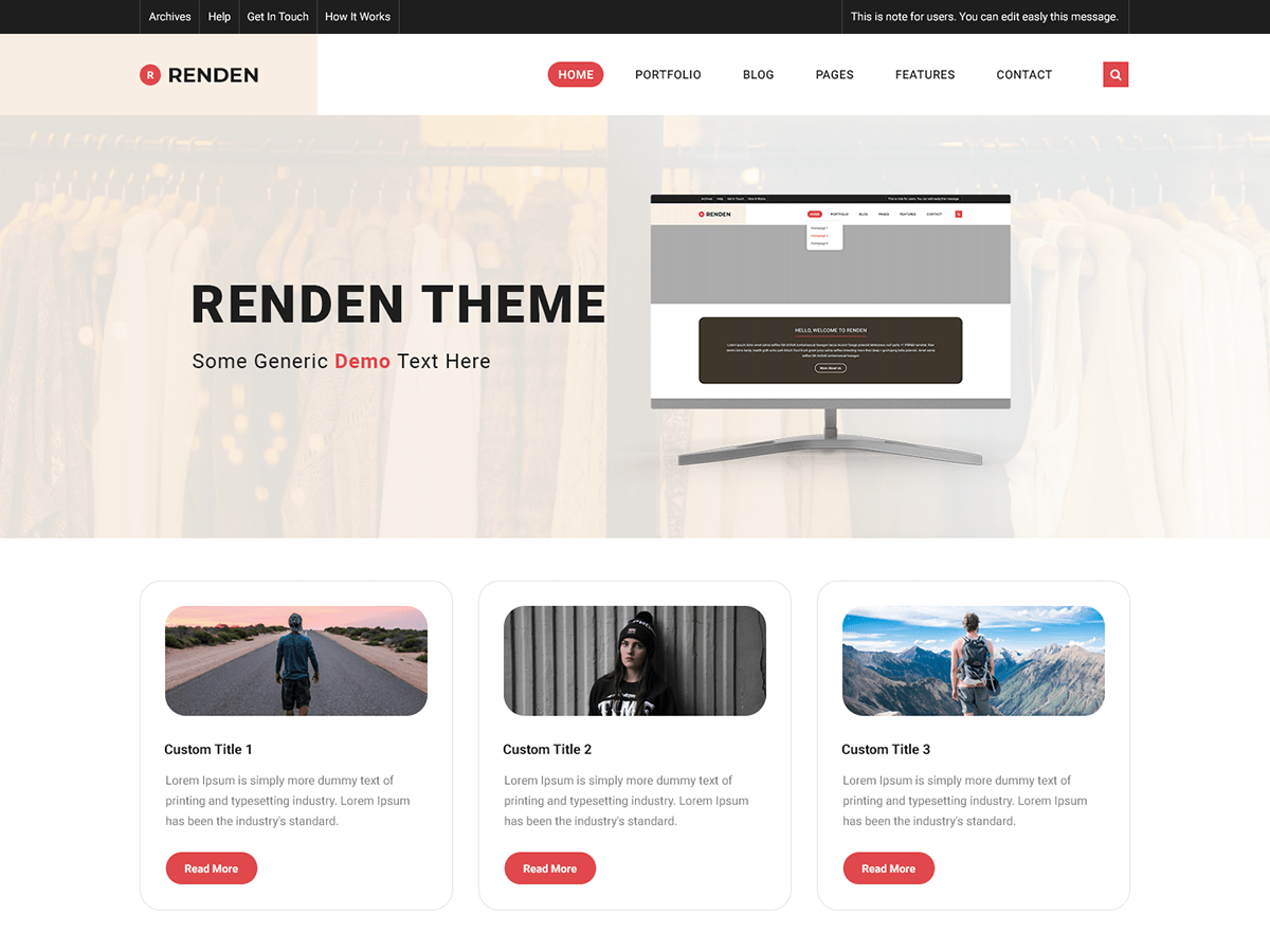 Renden Store theme screenshot