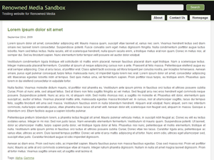 RenownedMint theme screenshot