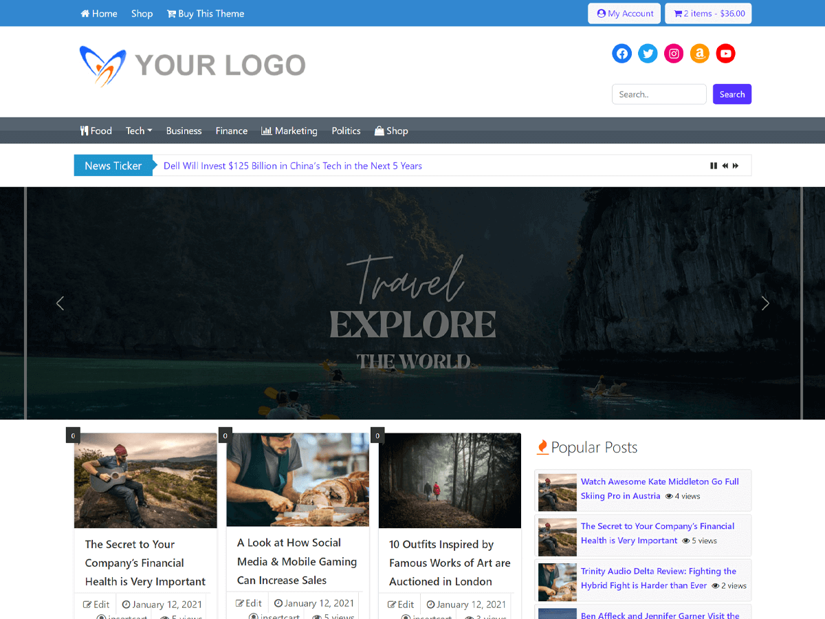 Republic theme screenshot