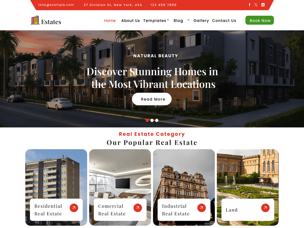 Residential Real Estate theme screenshot