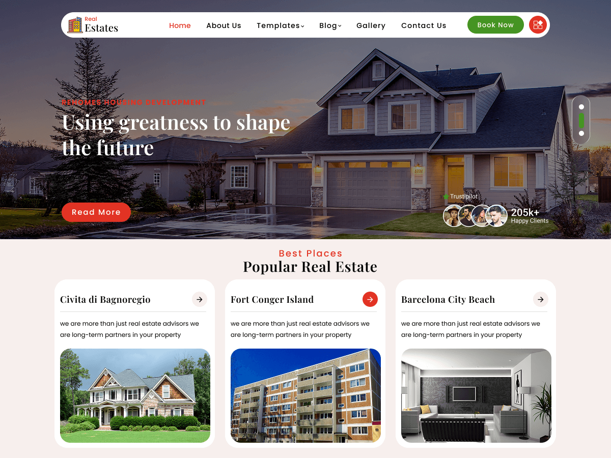 Residential Real Estate theme screenshot
