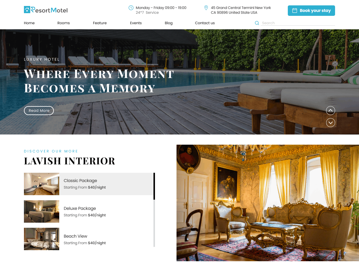 Resort Motel theme screenshot